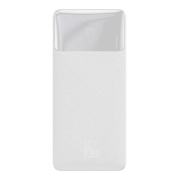 Power Bank Baseus 20000mAh 15W Портативний Акумулятор Повербанк PPBD050102 Білий