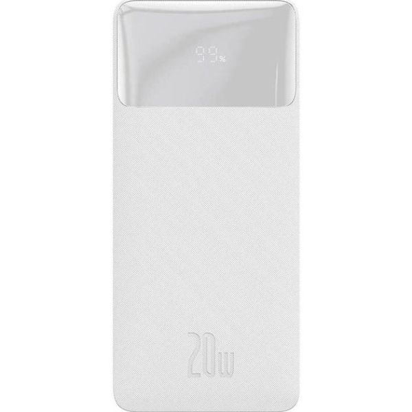 Power Bank Baseus 10000mAh 20W Портативний Акумулятор Повербанк PPBD050502 Білий