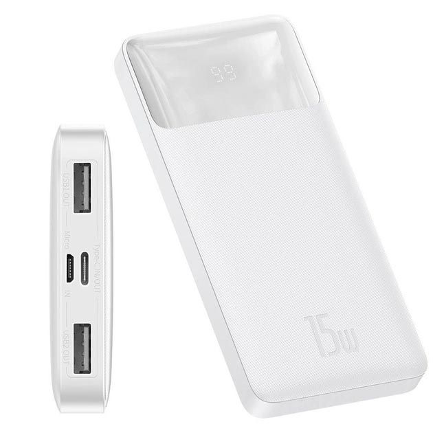 Baseus 10000 mAh 15W PPBD050002 Білий
