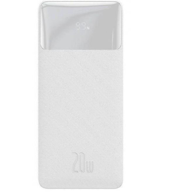 Зовнішній акумулятор (Power Bank) Baseus Bipow Digital Display 20W 30000mAh White
