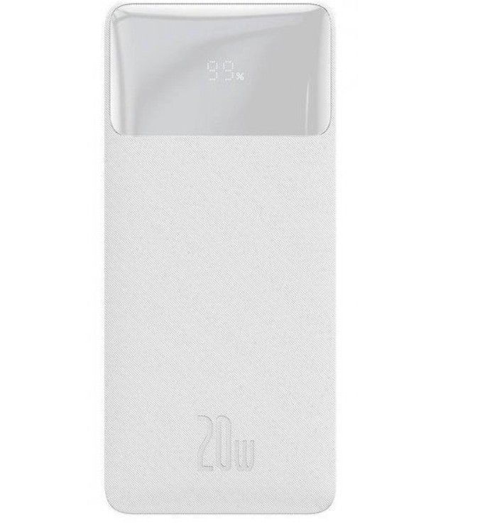 Baseus Bipow Digital Display 20W 30000 mAh White