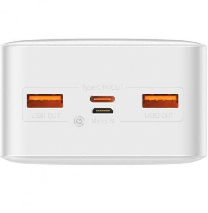 Baseus Bipow Digital Display 20W 30000 mAh White