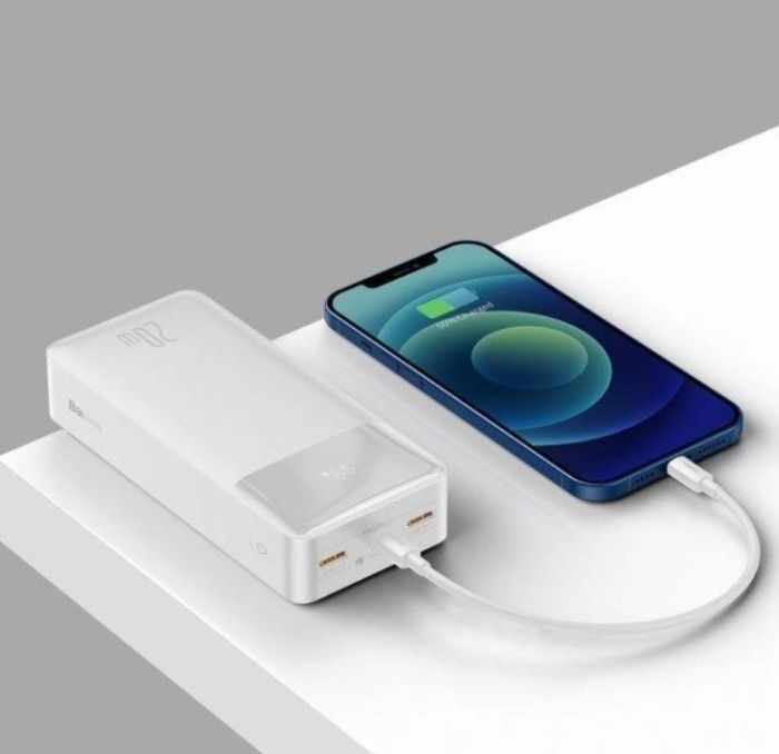 Baseus Bipow Digital Display 20W 30000 mAh White