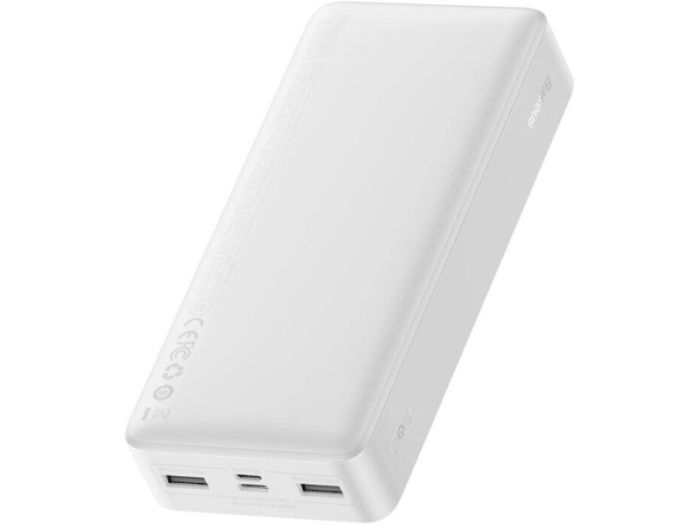 Baseus Bipow Digital Display 2USB + Type-C 15W 20000 mAh White (PPBD050102)