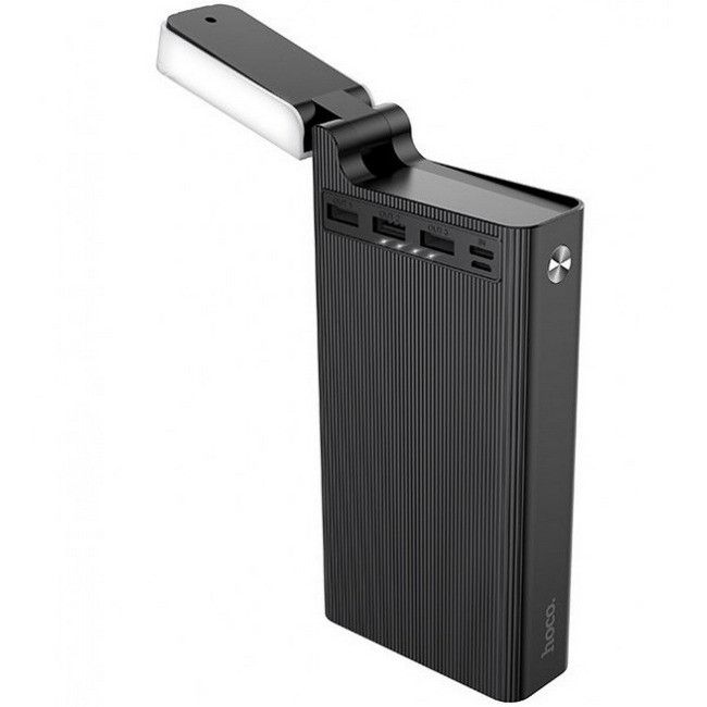 Hoco 30000 mAhJ62 3USB Type-C 2A з лампою Black