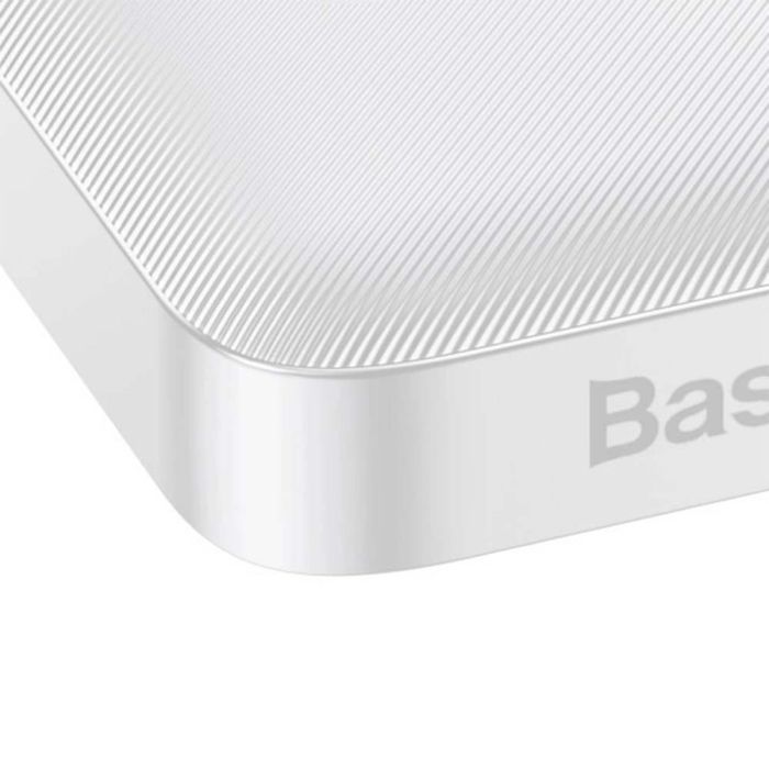 Baseus PPDML-I Bipow 15W 10000 mAh Білий полікарбонат + ABS пластик
