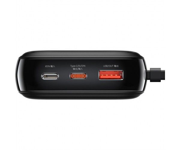 Baseus Qpow Digital Display Quick Charging 20W 20000 mAh Black (PPQD-H01)