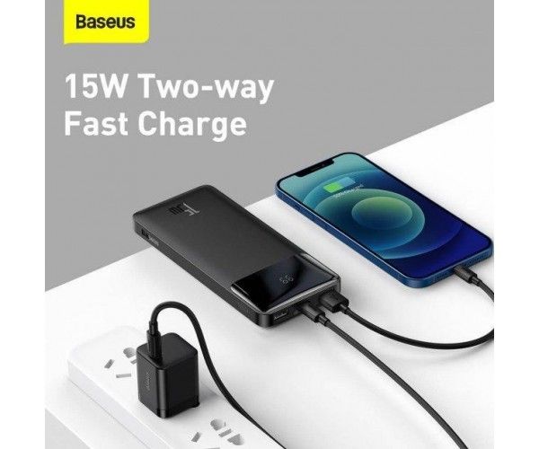 Baseus Bipow Digital Display 15W 10000 mAh Black (PPDML-I01)