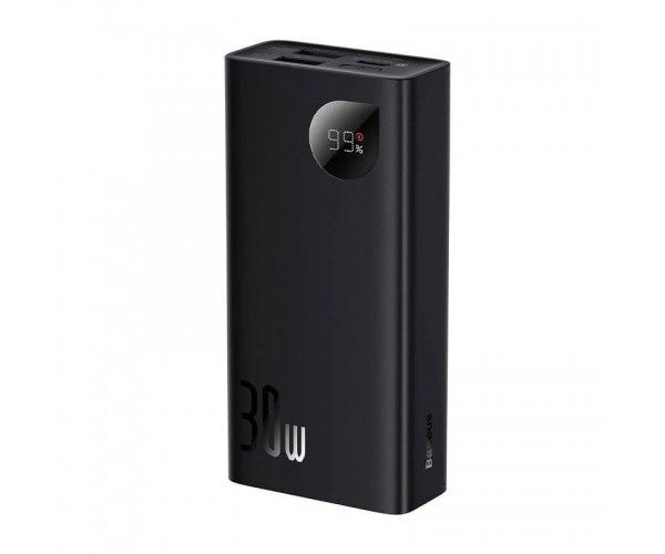 Baseus Adaman Metal Digital Display Overseas Edition 30W 10000 mAh Black (PPAD040101)
