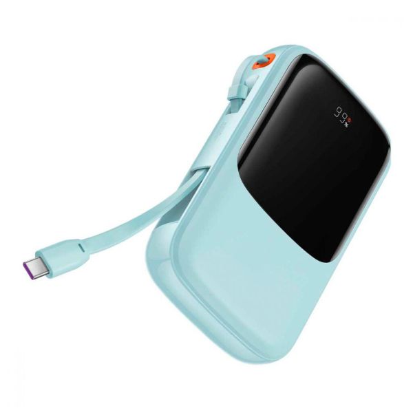 Портативна батарея Baseus Qpow 10000 mAh 15W Type-C 2022 Edition PPQD050003 блакитна