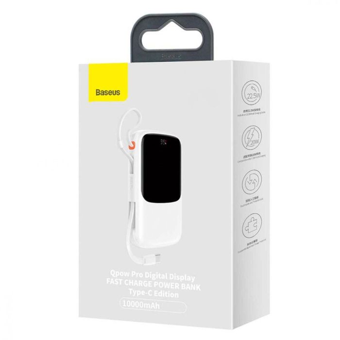 Baseus Qpow 10000 mAh 15W Type-C PPQD050002 біла