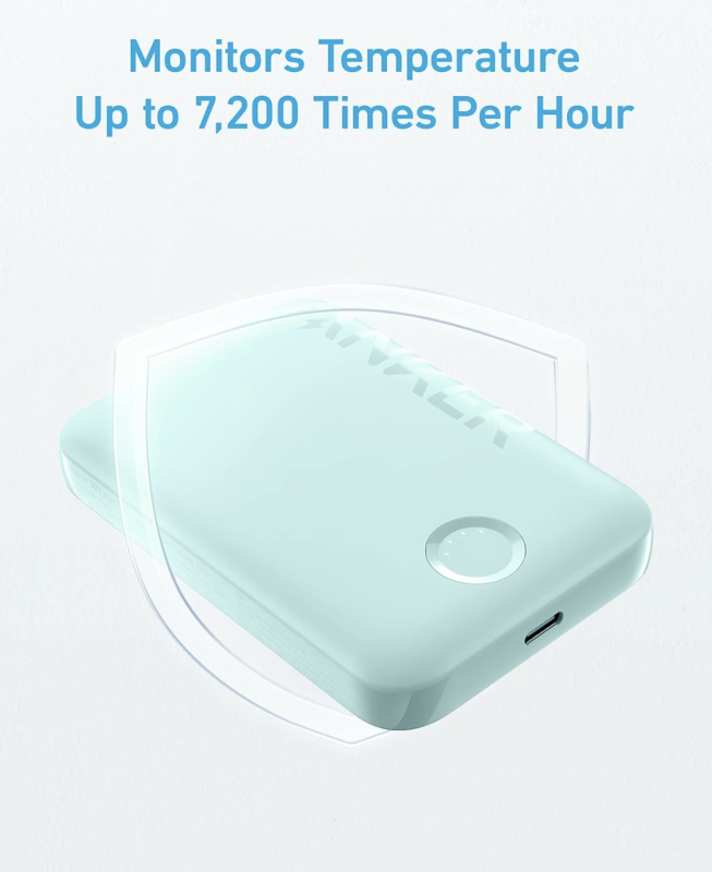 Anker 321 Magnetic Magsafe Powerbank 5000 mAh iPhone 15/15 Pro/15 Pro Max iPhone 14/13/12 Series Green (A1310)