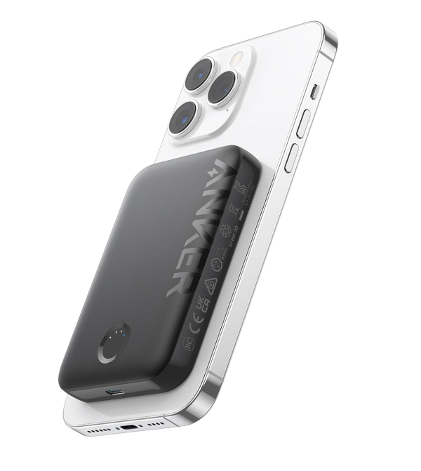 Anker 321 Magnetic Magsafe Powerbank 5000 mAh iPhone 15/15 Pro/15 Pro Max iPhone 14/ 13/12 Series Black (A1310)
