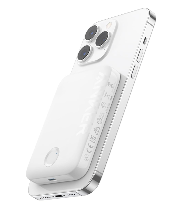 Anker 321 Magnetic Magsafe Powerbank 5000 mAh iPhone 15/15 Pro/15 Pro Max iPhone 14/13/12 Series White (A1310)