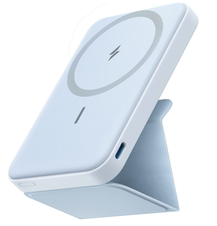 Anker 622 Magnetic Magsafe Powerbank 5000 mAh iPhone 15/15 Pro/15 Pro Max iPhone 14/13/12 Series Misty Blue (A1611)