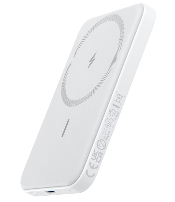 Anker 621 Magnetic Magsafe Powerbank 5000 mAh iPhone 15/15 Pro/15 Pro Max iPhone 14/13/12 Series White (A1610)
