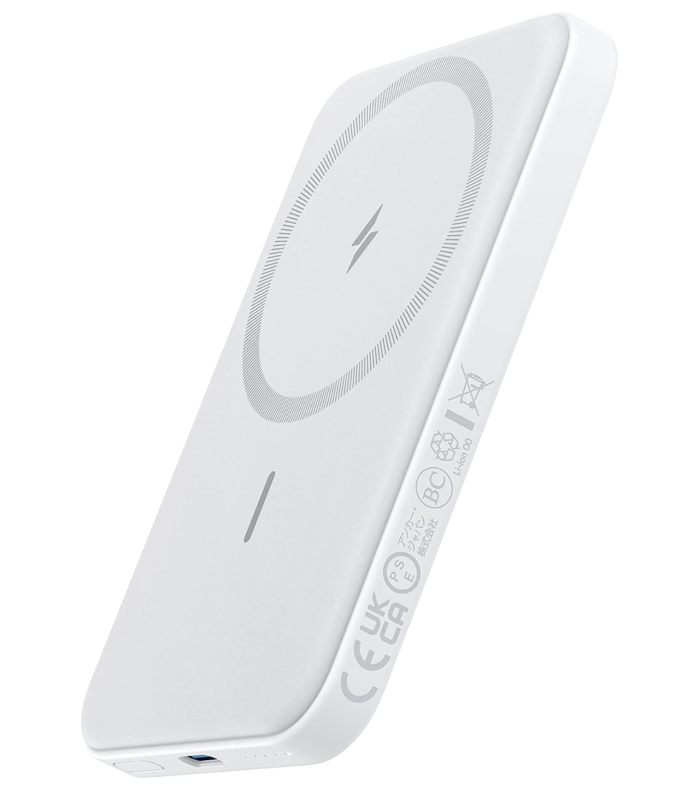 Anker 621 Magnetic Magsafe Powerbank 5000 mAh iPhone 15/15 Pro/15 Pro Max iPhone 14/13/12 Series White (A1610)