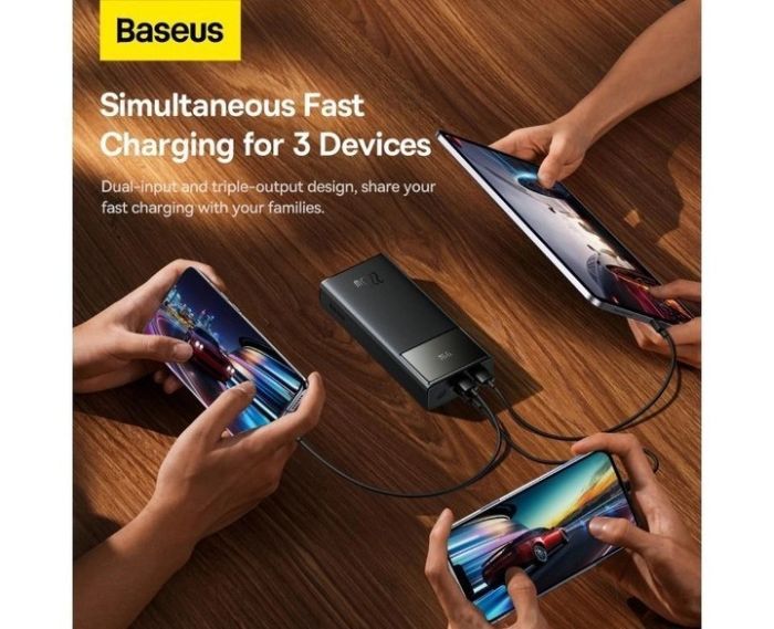 Baseus Star Lord Display 22.5W 30000 mAh (PPXJ060101) Black