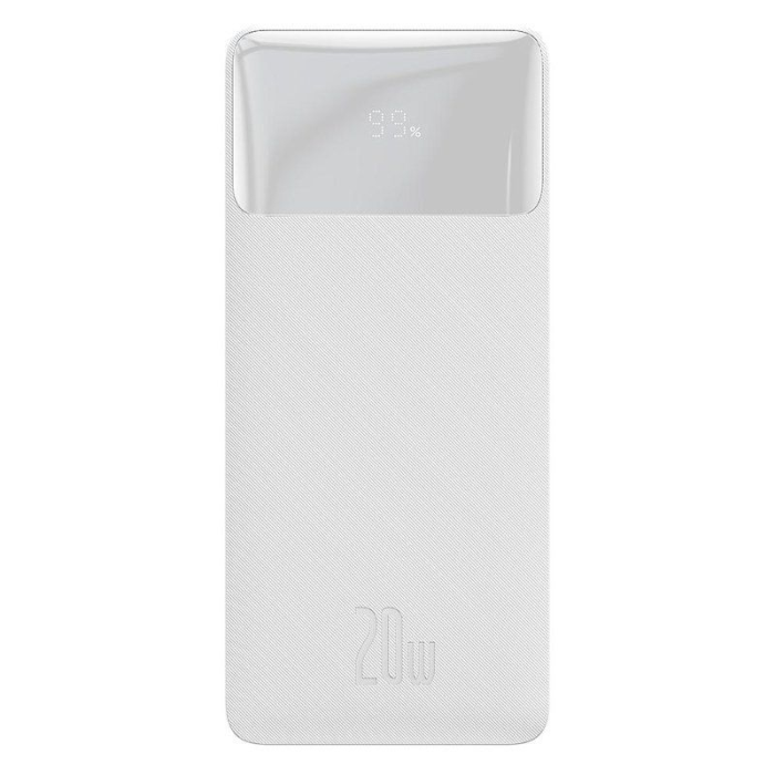Baseus Bipow 20000 mAh 15 W 3A Digital Display White