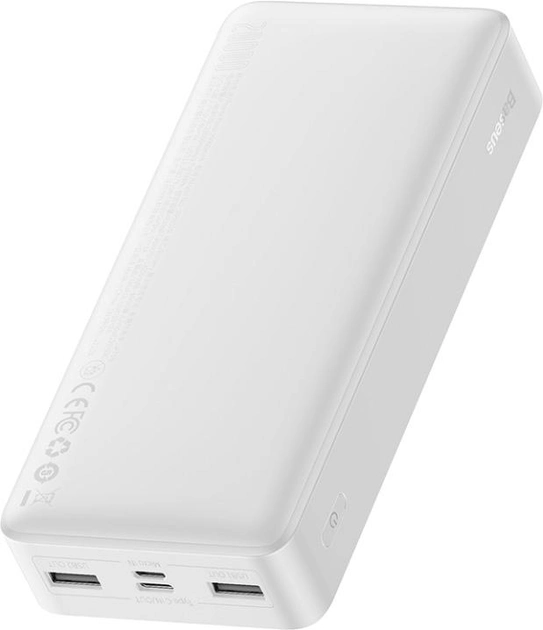 Baseus Bipow 20000 mAh 15 W 3A Digital Display White