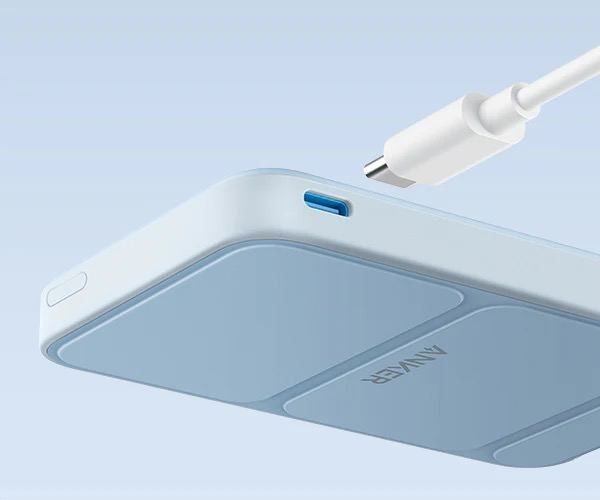 Anker 622 5000 mAh 12W та підставкою Бездротовий Magsafe для iPhone Блакитний