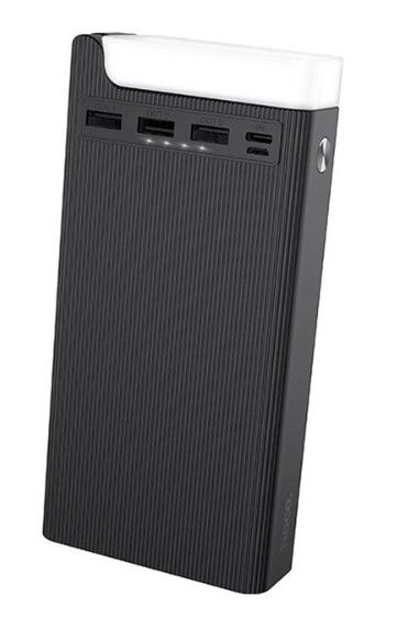 Hoco J62 30000 mAh чорний з настільною лампою