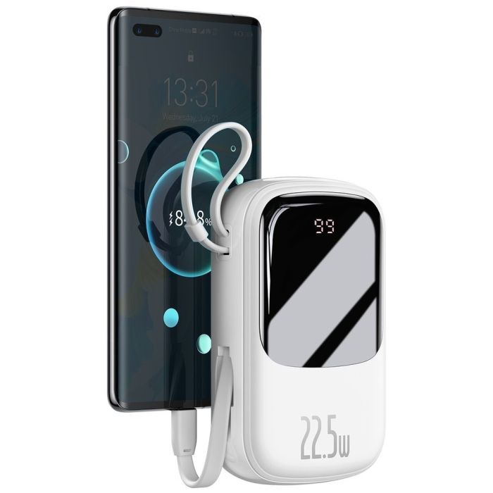 Power Bank Baseus 20000 mAh 22.5W білий (33-4-PPQD030102 White)