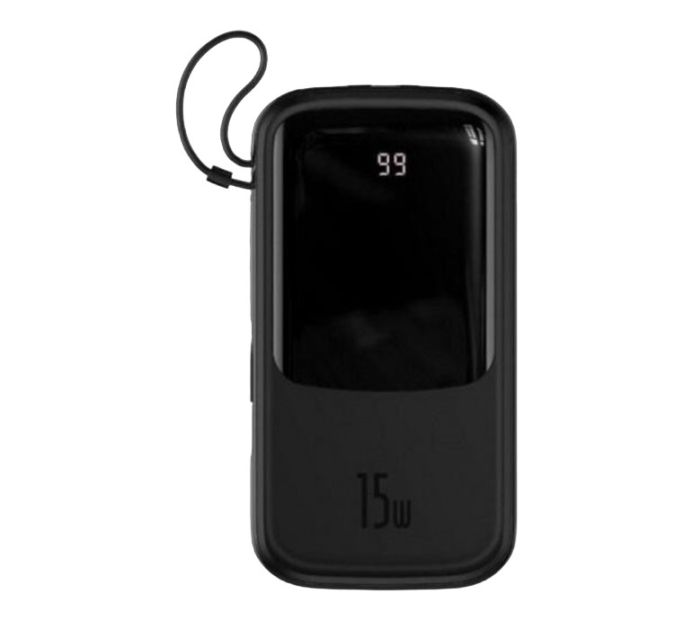Baseus 20000 mAh 15W Digital Display Black чорний (33-4-Baseus PPQD-G01)