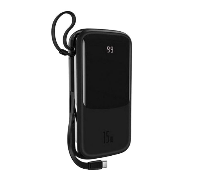 Baseus 20000 mAh 15W Digital Display Black чорний (33-4-Baseus PPQD-G01)