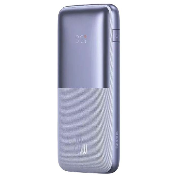 Baseus Bipow Digital Display 10000 mAh 20W 3A з технологією QC3.0+PD3.0 фіолетовий (33-4-PPBD040105 Purple)