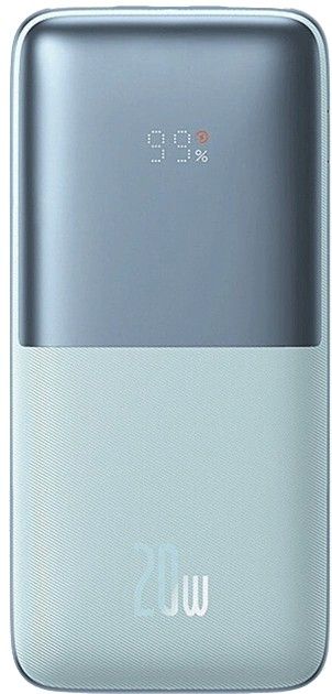 Power bank Baseus Bipow Digital Display 10000mAh 20W 3A з технологією QC3.0+PD3.0 блакитний (33-4-PPBD040103 Blue)