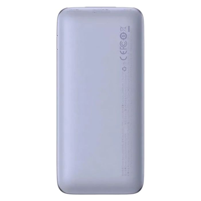 Baseus Bipow Digital Display 10000 mAh 20W 3A з технологією QC3.0+PD3.0 фіолетовий (33-4-PPBD040105 Purple)