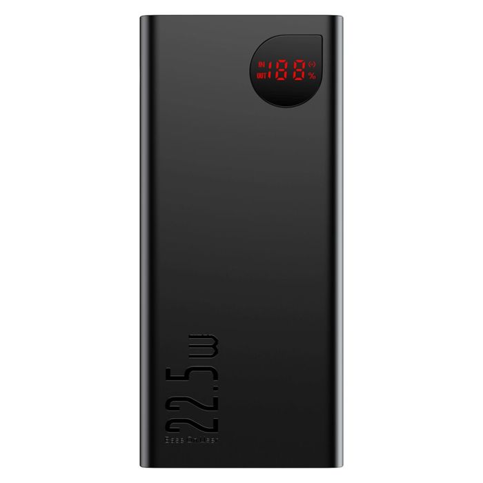 Baseus Adaman Digital Display Quick Charge 40000 mAh 22.5W (QC3.0 PD3.0) (PPAD020101) Black