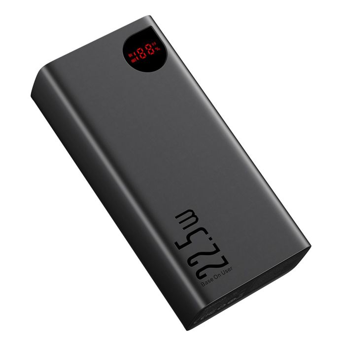 Baseus Adaman Digital Display Quick Charge 40000 mAh 22.5W (QC3.0 PD3.0) (PPAD020101) Black