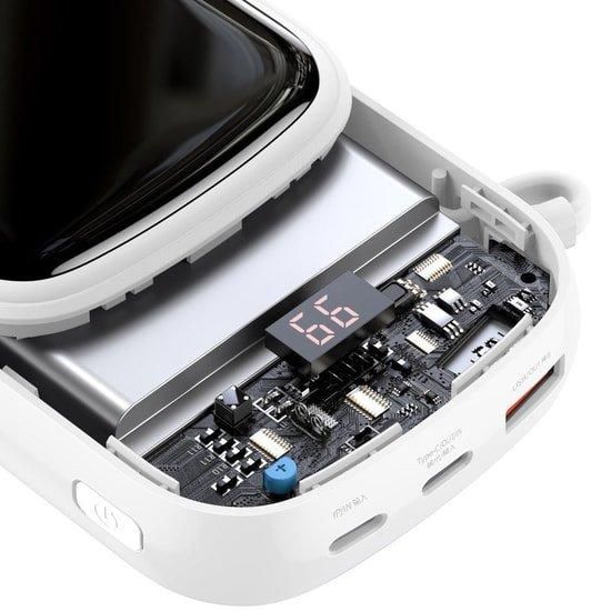 Baseus Qpow 20W 20000 mAh PPQD-H02 вбудований Lightning кабель Білий