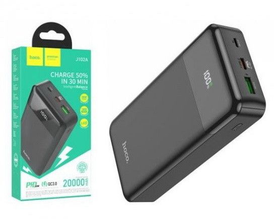 Hoco J102A 20000 mAh (реальна ємність) PD20W+QC3.0 22.5W