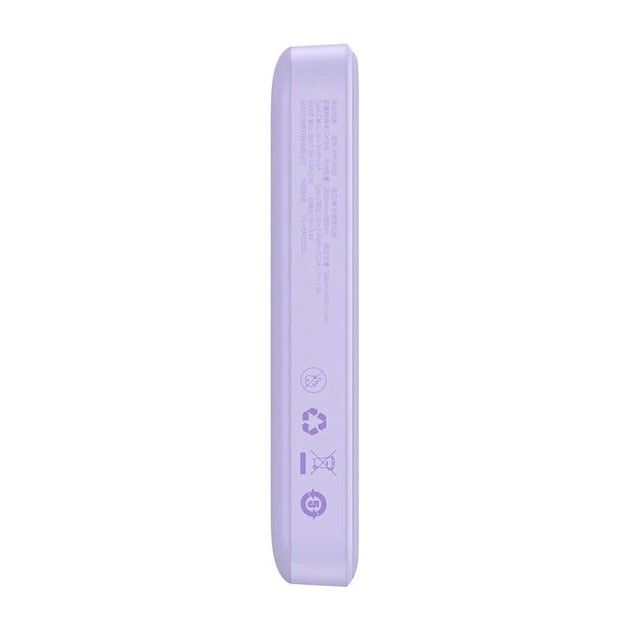Qi 15W Baseus Magnetic Mini Wireless Fast Charge 2in1 10000 mAh 20W 2.4A QC3.0+PD3.0 (PPCX110105) Пурпуровий