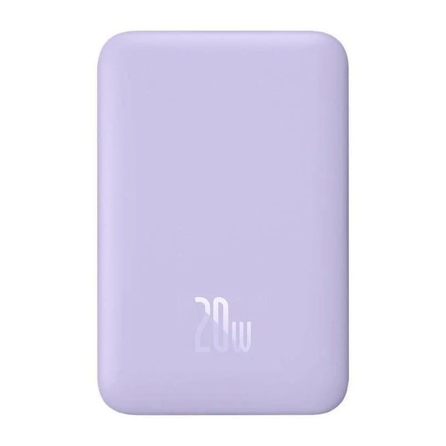 Qi 15W Baseus Magnetic Mini Wireless Fast Charge 2in1 10000 mAh 20W 2.4A QC3.0+PD3.0 (PPCX110105) Пурпуровий