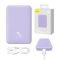 Qi 15W Baseus Magnetic Mini Wireless Fast Charge 2in1 10000 mAh 20W 2.4A QC3.0+PD3.0 (PPCX110105) Пурпуровий