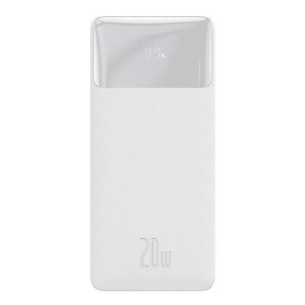 Baseus 20000 mAhBipow PPDML-M02 2USB Type-C PD QC 20W 3A White N