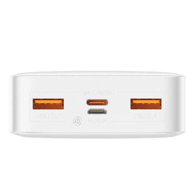 Baseus 20000 mAhBipow PPDML-M02 2USB Type-C PD QC 20W 3A White