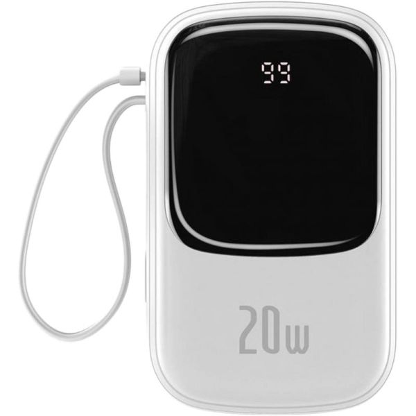 Baseus Qpow Digital Display Quick Charging 20W 20000 mAh White (PPQD-H02) (1283126558955)