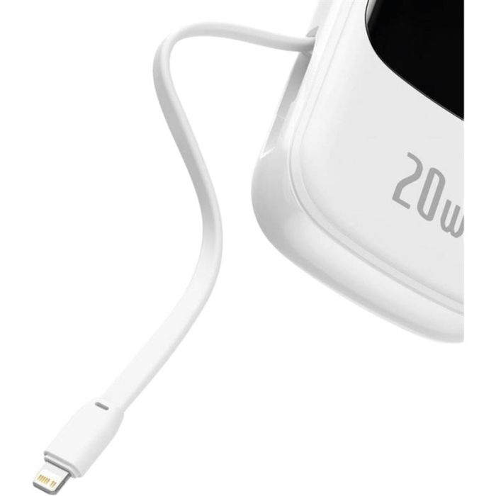 Baseus Qpow Digital Display Quick Charging 20W 20000 mAh White (PPQD-H02) (1283126558955)