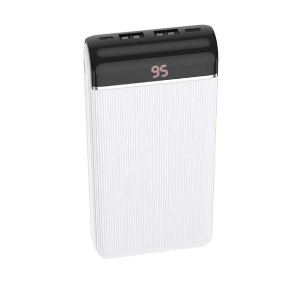 Power Bank Hoco J59A Famous Micro+iP+Type-C 20000mAh/LCD Білий