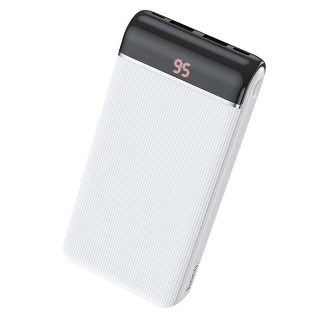 Hoco J59A Famous Micro+iP+Type-C 20000 mAh/LCD Білий