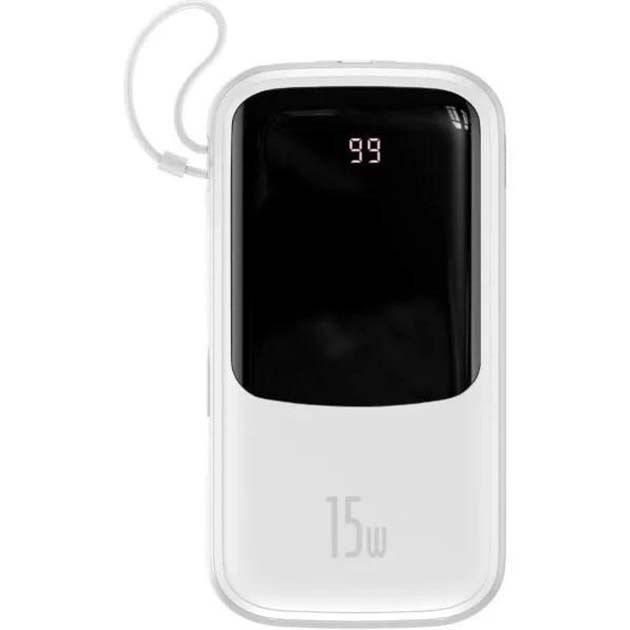 Baseus 10000 mAh 15W Type-C PPQD050002 Білий