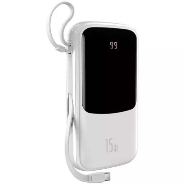 Baseus 10000 mAh 15W Type-C PPQD050002 Білий