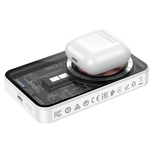 Hoco Q10 5000 mAh PD/MagSafe20W Magnetic Білий