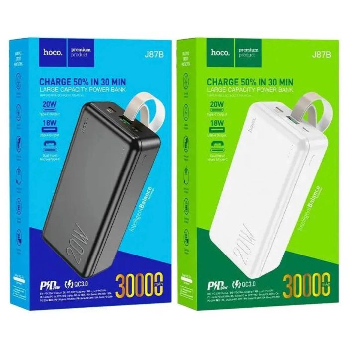 Hoco J87B 30000 mAh PD20W QC3.0