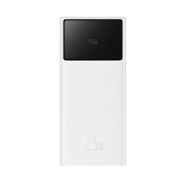 Baseus 22.5Вт 30000 mAh швидка зарядка Type-C 2x USB білийStar-Lord PPXJ060102